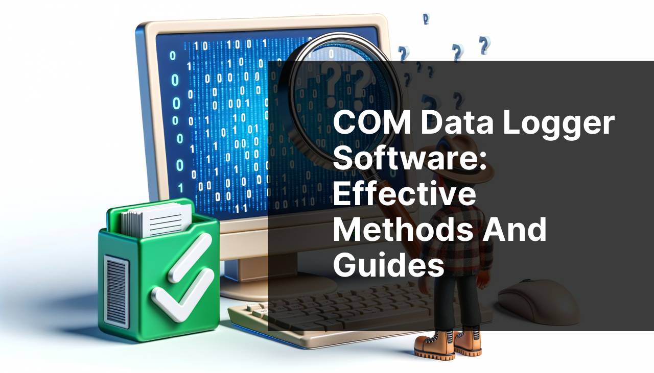 COM Data Logger Software: Effective Methods and Guides