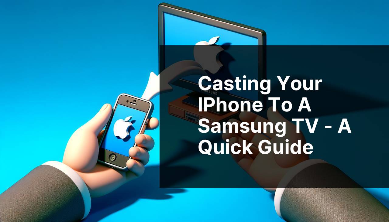 Casting Your iPhone to a Samsung TV - A Quick Guide