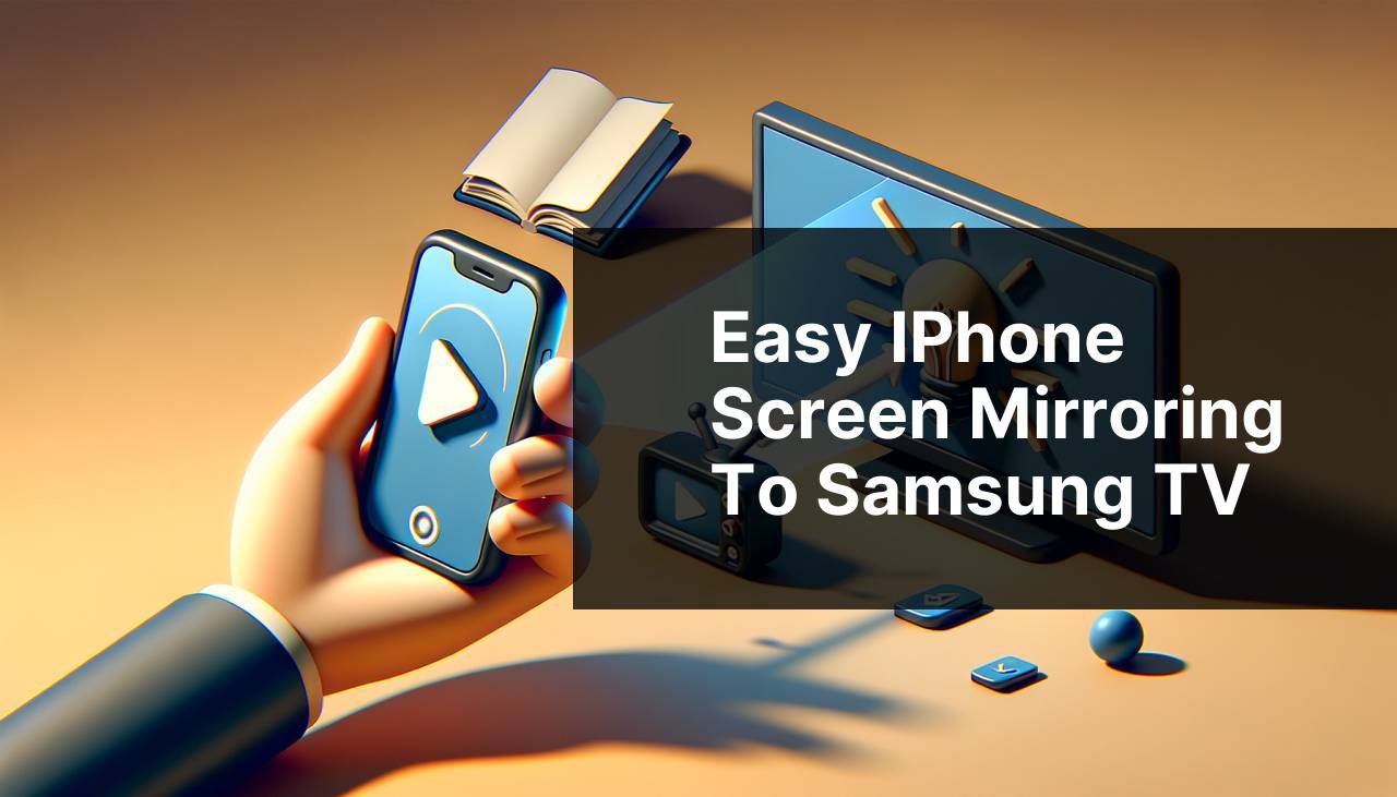 Easy iPhone Screen Mirroring to Samsung TV