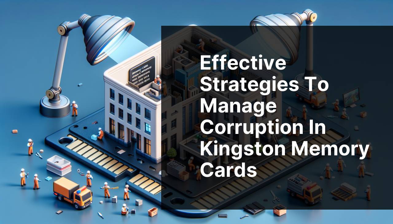 Effective Strategies to Manage Corruption in Kingston Memory Cards