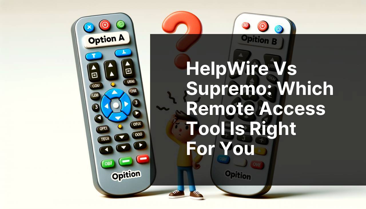 HelpWire vs Supremo: Which Remote Access Tool Is Right for You