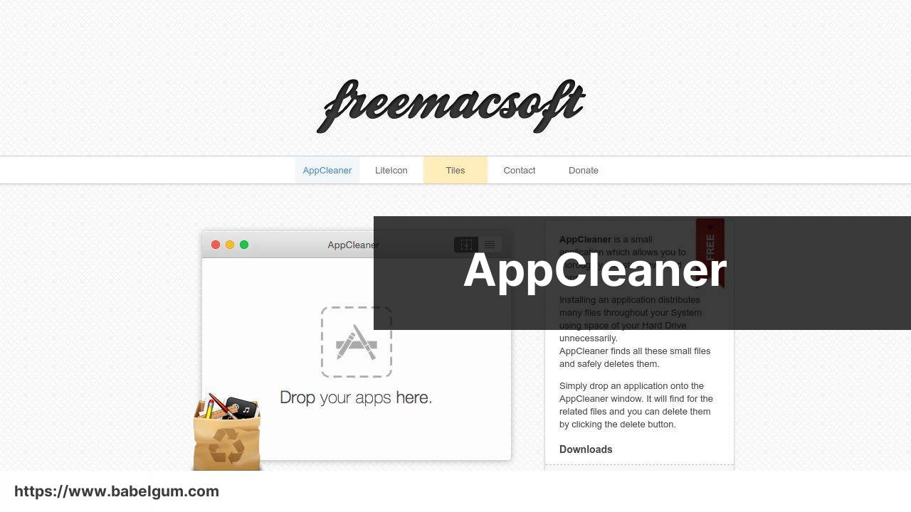 https://freemacsoft.net/appcleaner/ screenshot