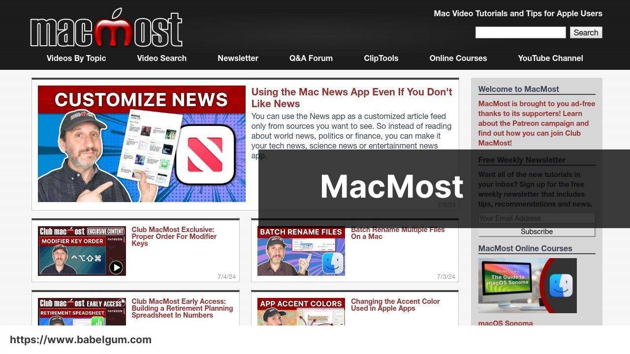 https://macmost.com/ screenshot