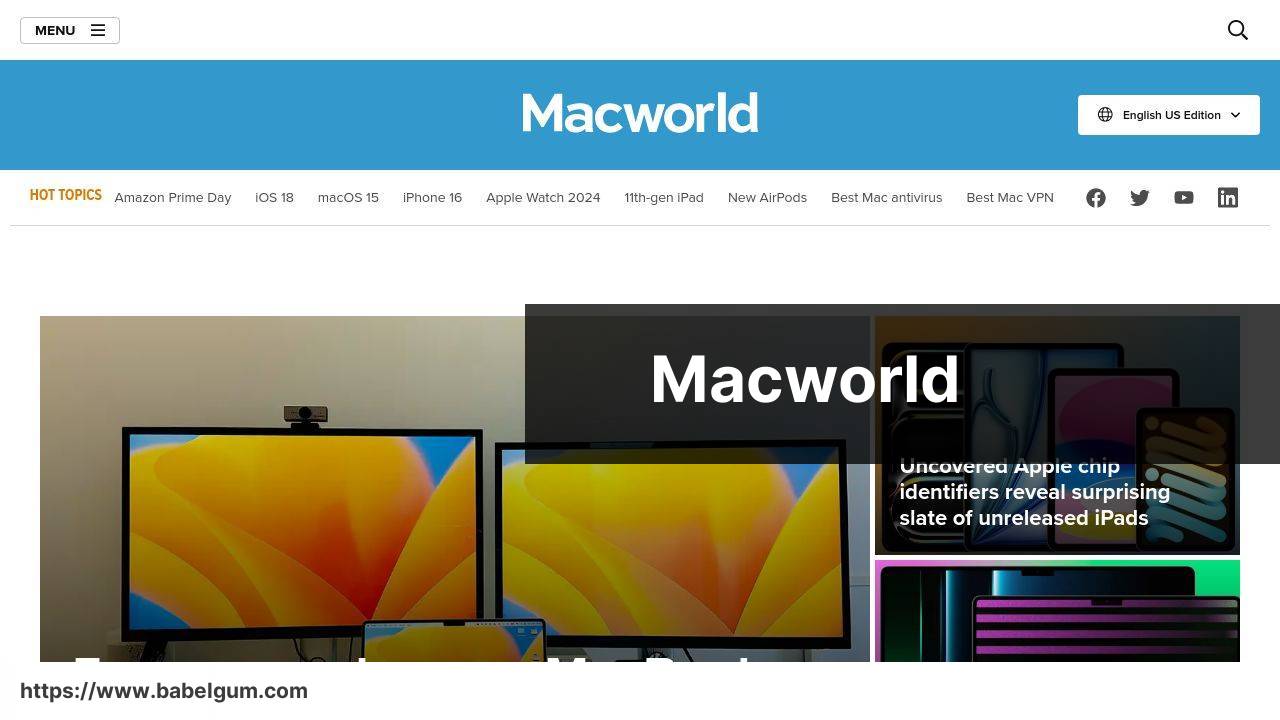 https://www.macworld.com/ screenshot