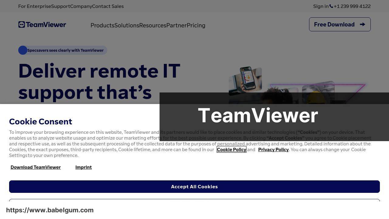 https://www.teamviewer.com/ screenshot