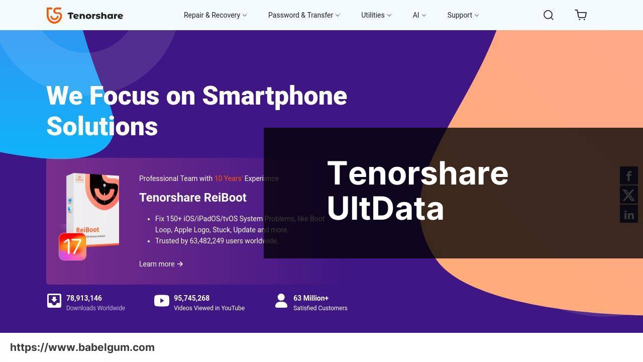 https://www.tenorshare.com/ screenshot